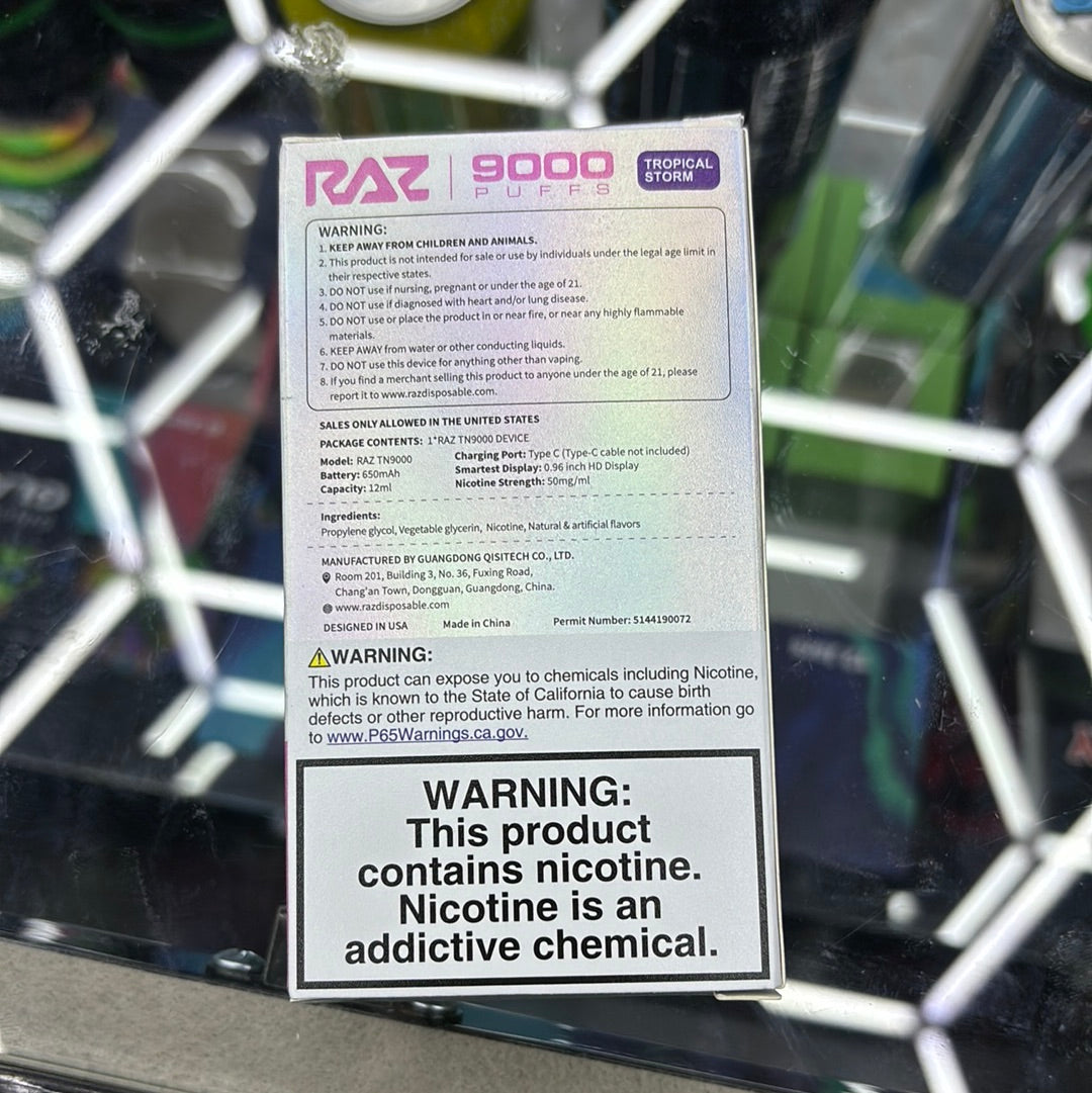 Raz 9000puffs tropical storm