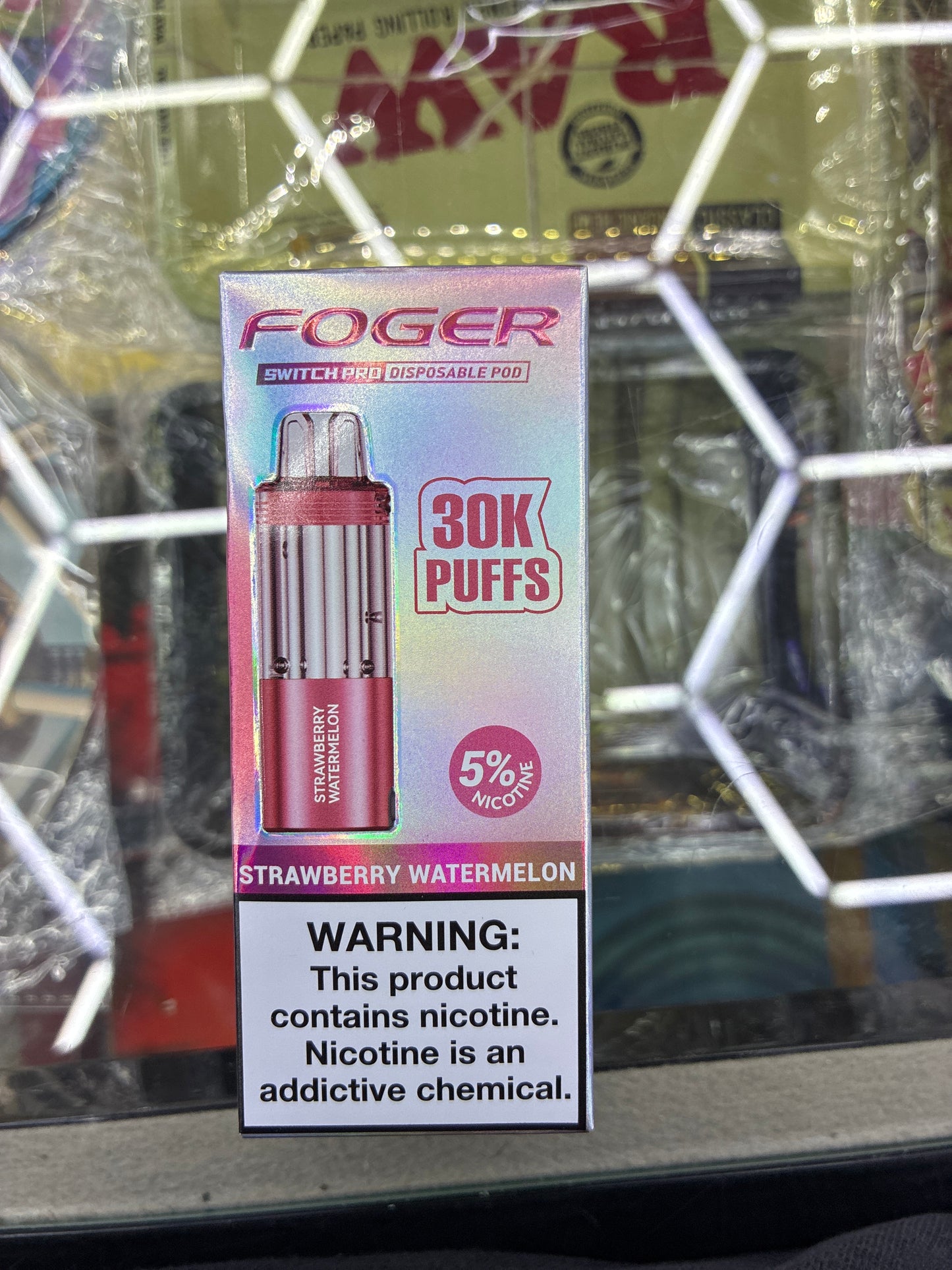 Fogger switch pro disposable pod 30k puffs strawberry watermelon