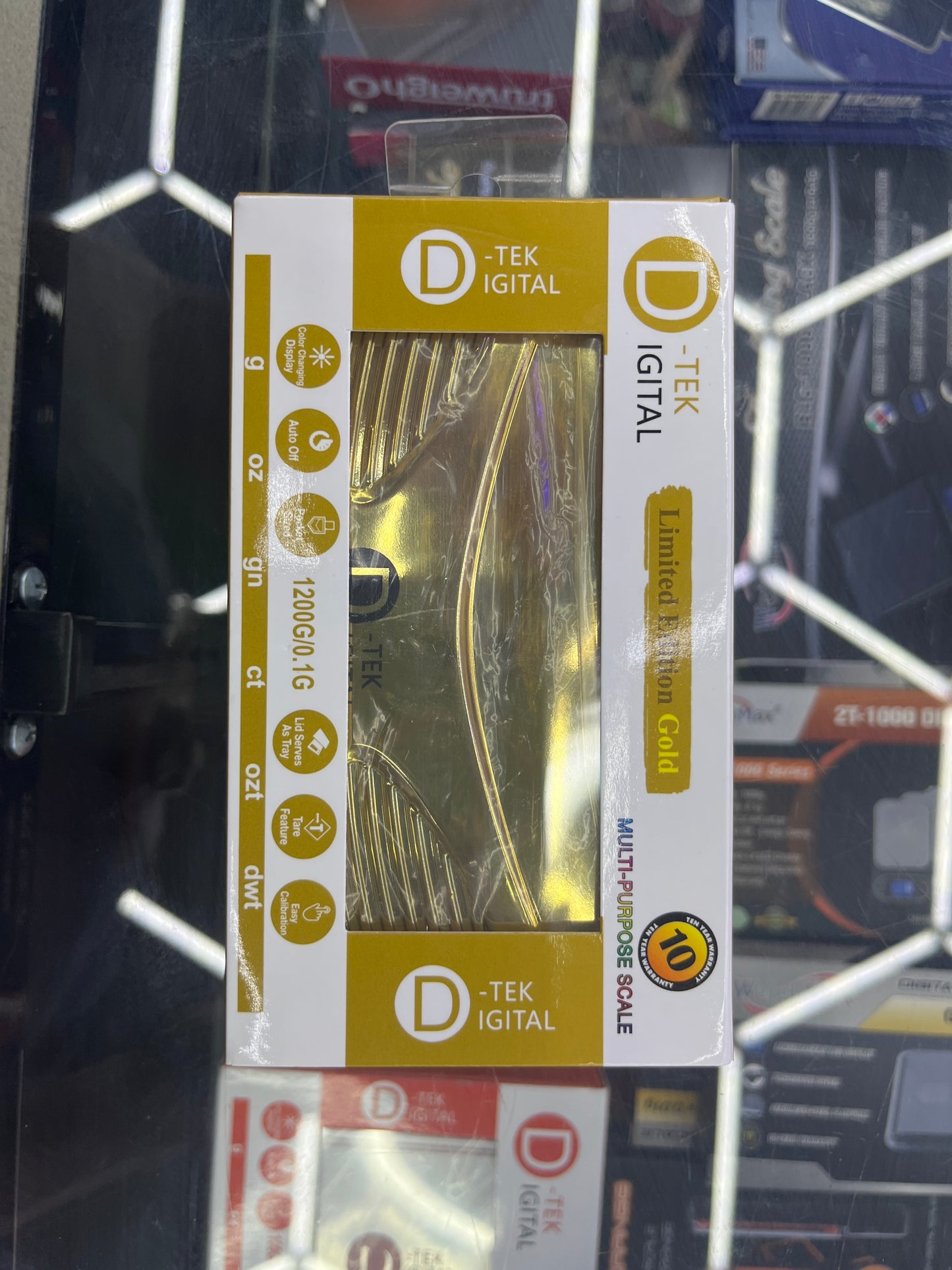 Limited edition gold D-Tek Digital Scale 1200g/0.1g