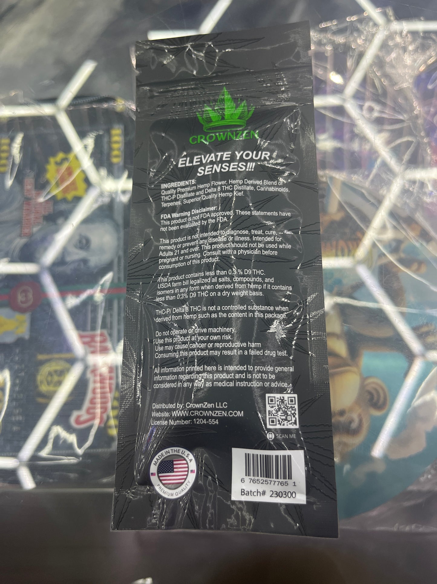 Crownzen thc-p handcrafted keif & terpene joints granddaddy purp indica