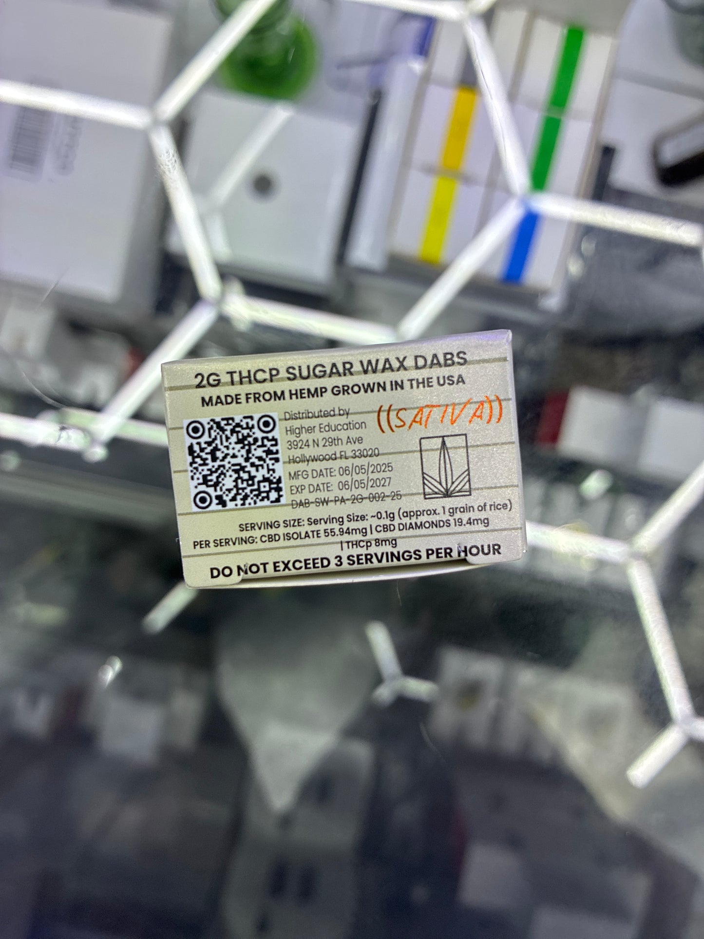 Higher education, terp sauce, THCP sugar, wax pink apricot, sativa, 2 g