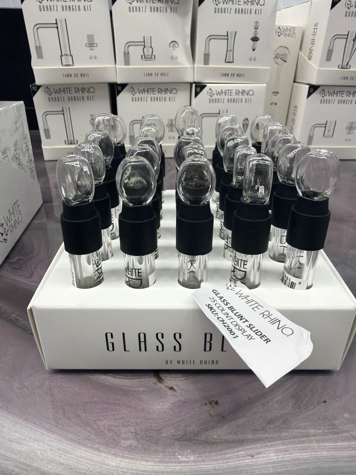 White rhino Glass blunt slider