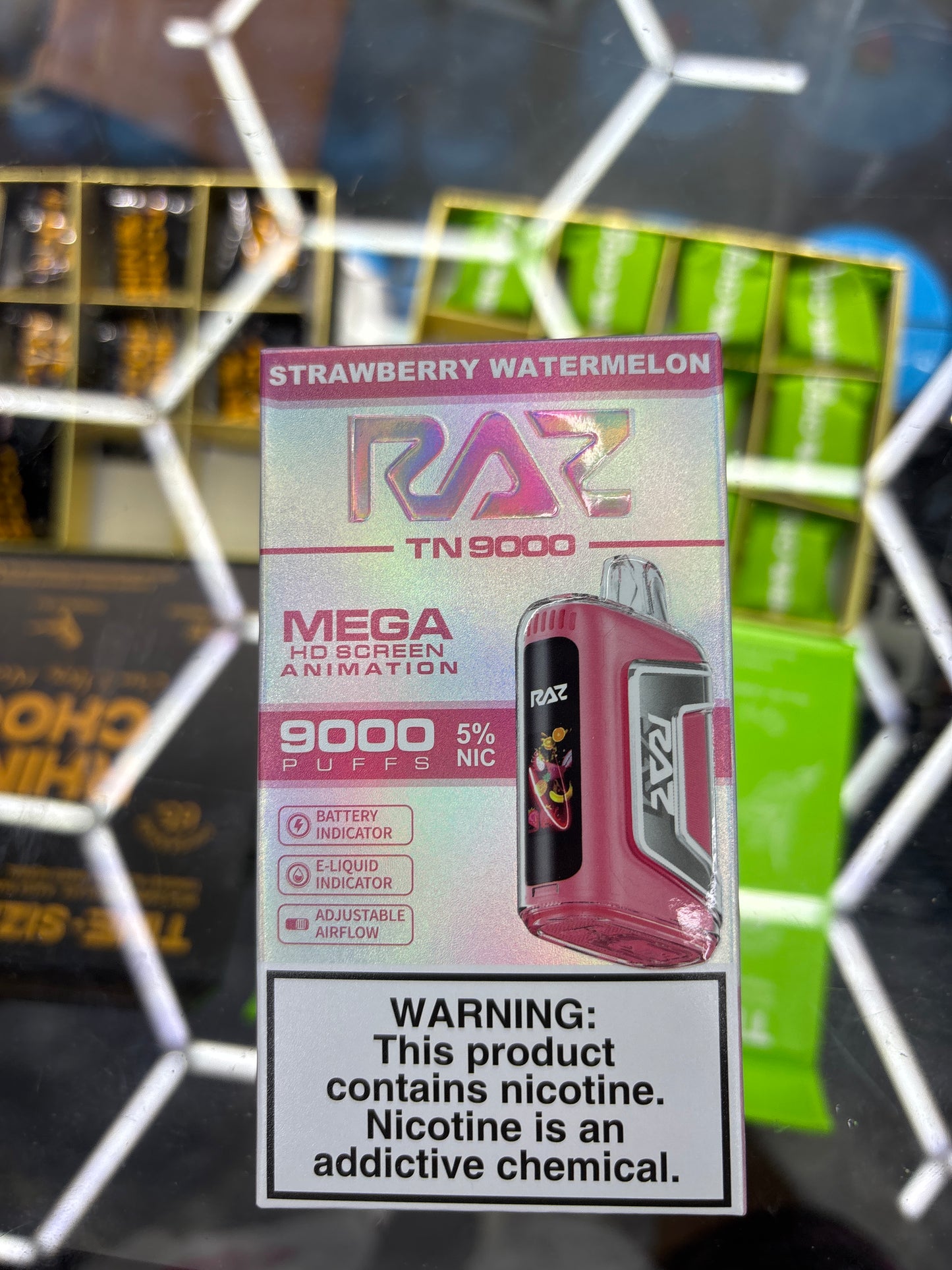 Raz 9000puffs strawberry watermelon