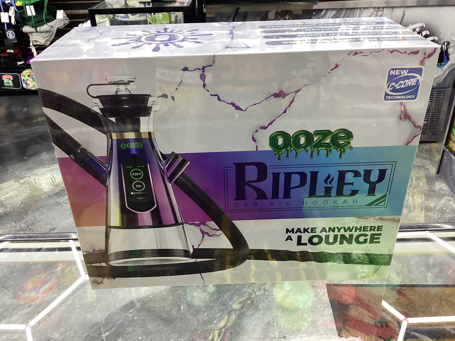 Ooze ripely dab rig hookah rainbow