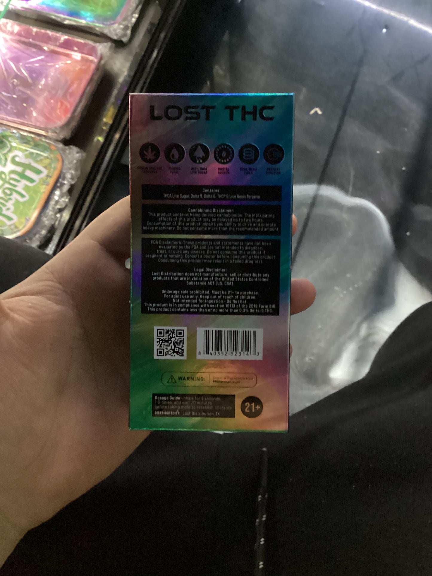 Lost thc zberry nerdz indica 7.5 G