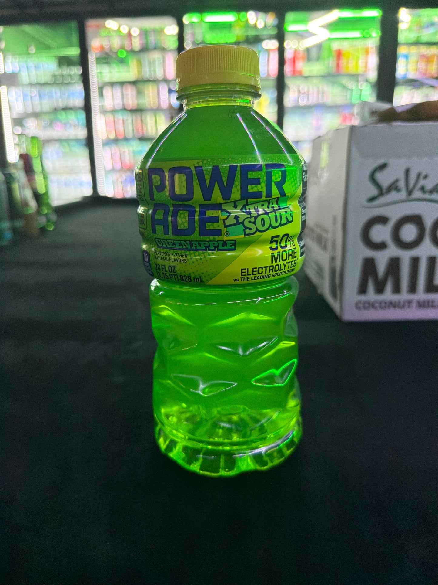 Powerade xtra sour Green Apple 28floz