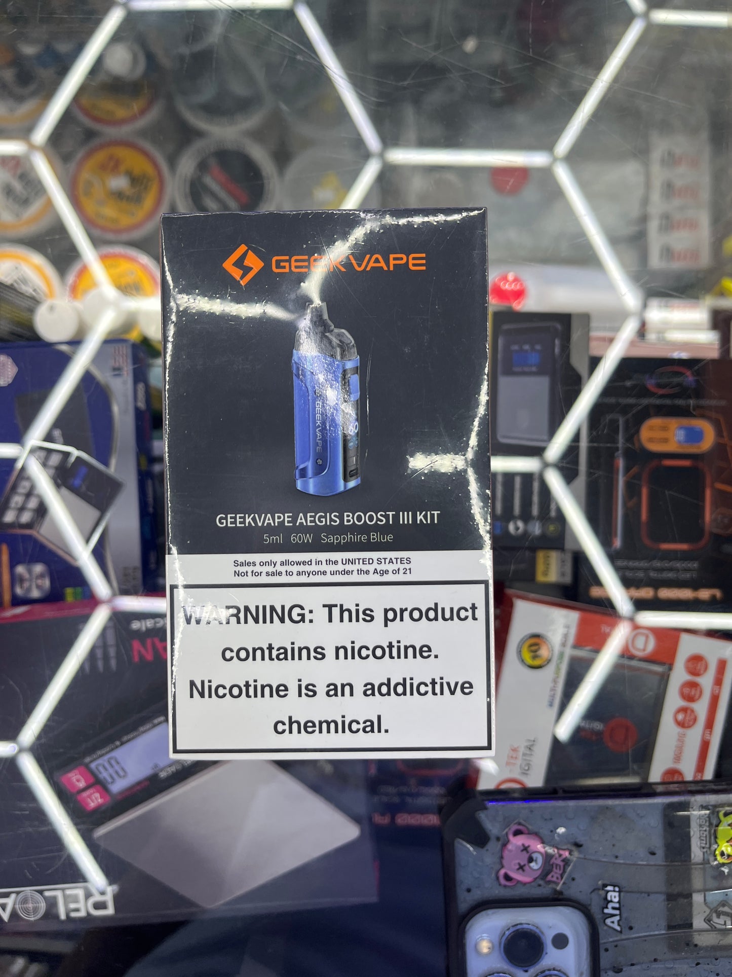 Geekvape aegis boost 3 kit sapphire blue