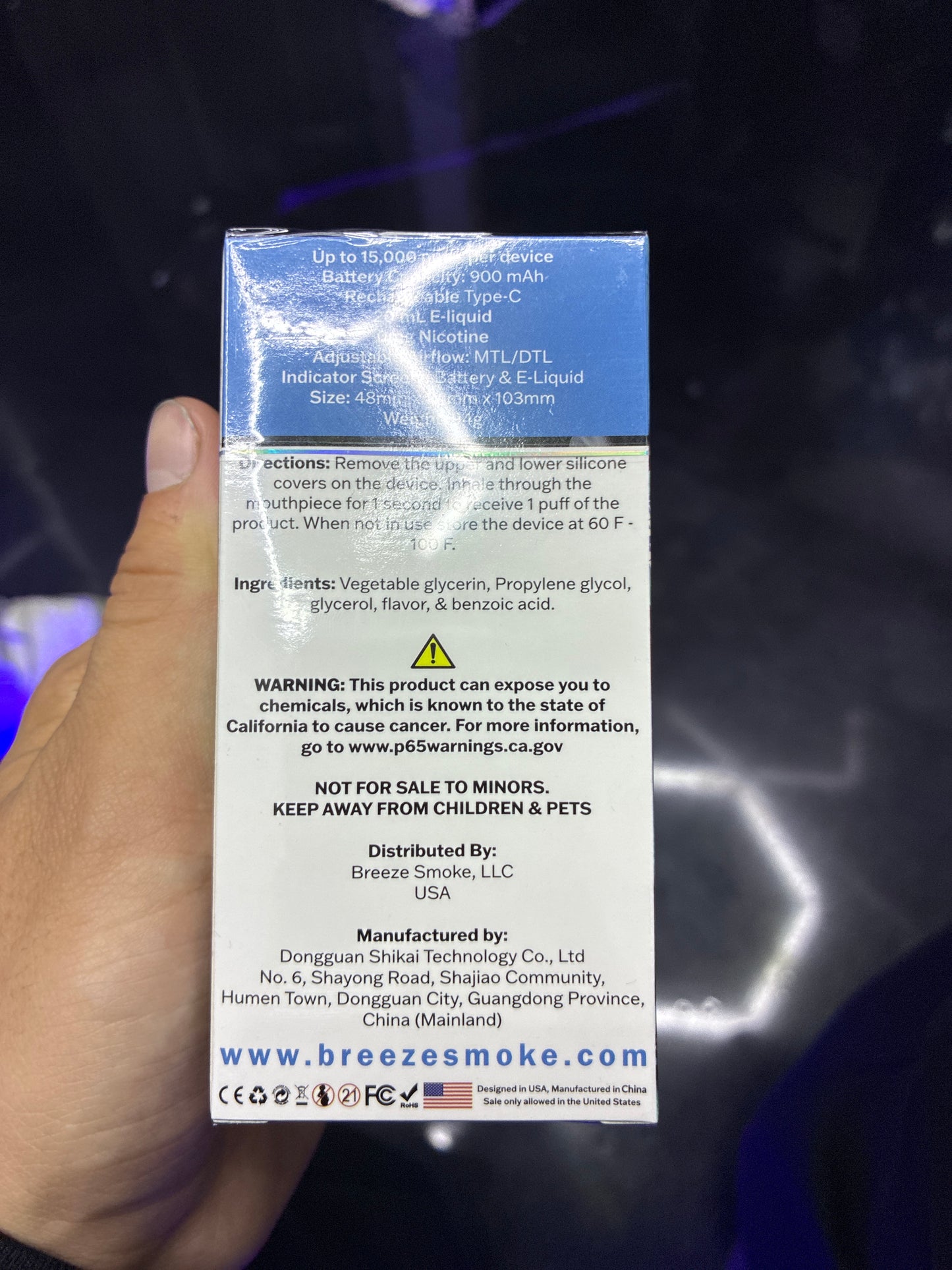 Breeze Smoke Dispo Stratus Mint