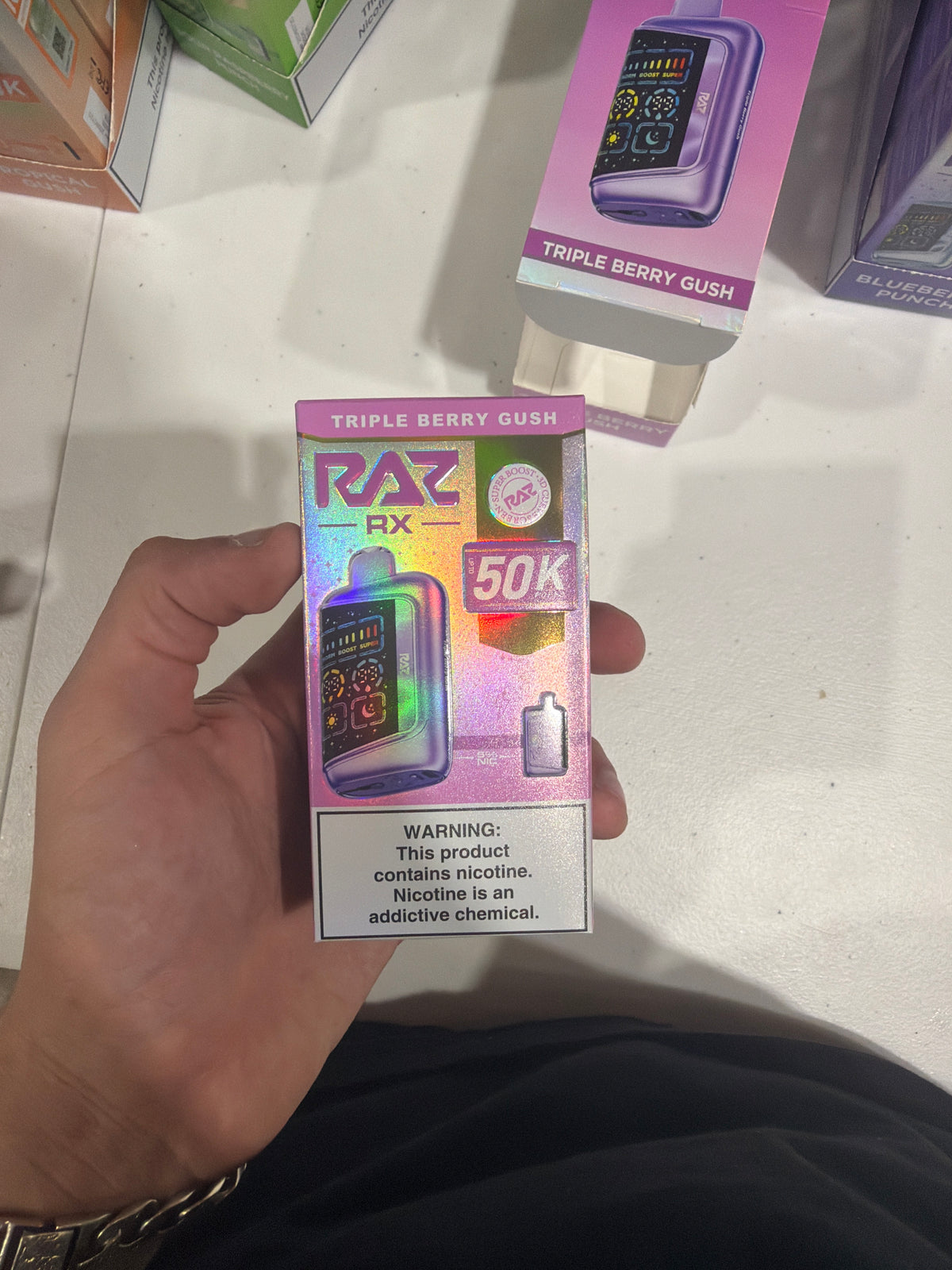 Raz Rx 50k Puffs triple berry gush