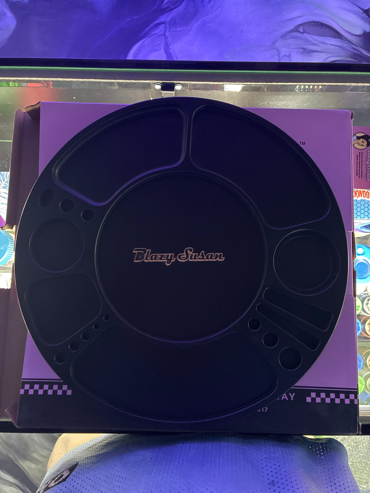 Blazy Susan spinning tray black
