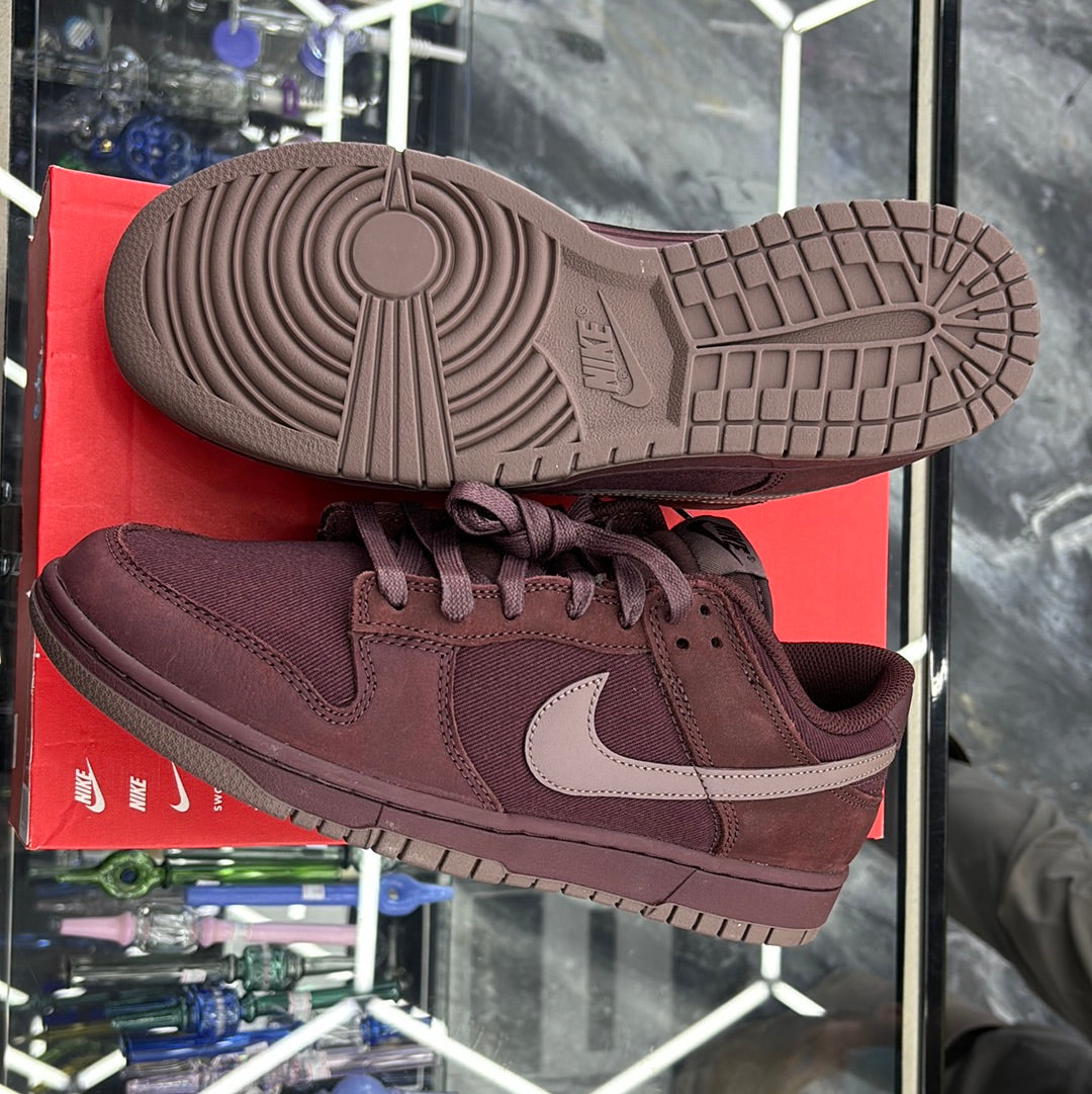 Nike dunk low burgundy, crush ship/plum eclipse, size 10m