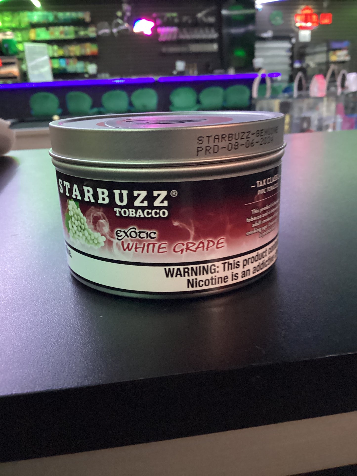 ) Starbuzz tobacco 100g exotic white grape