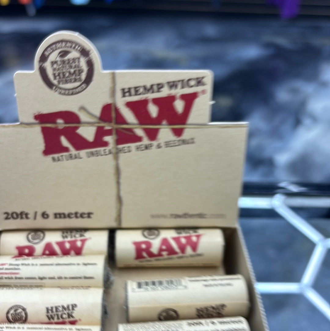 Raw hemp wick, 30 feet/6 meter