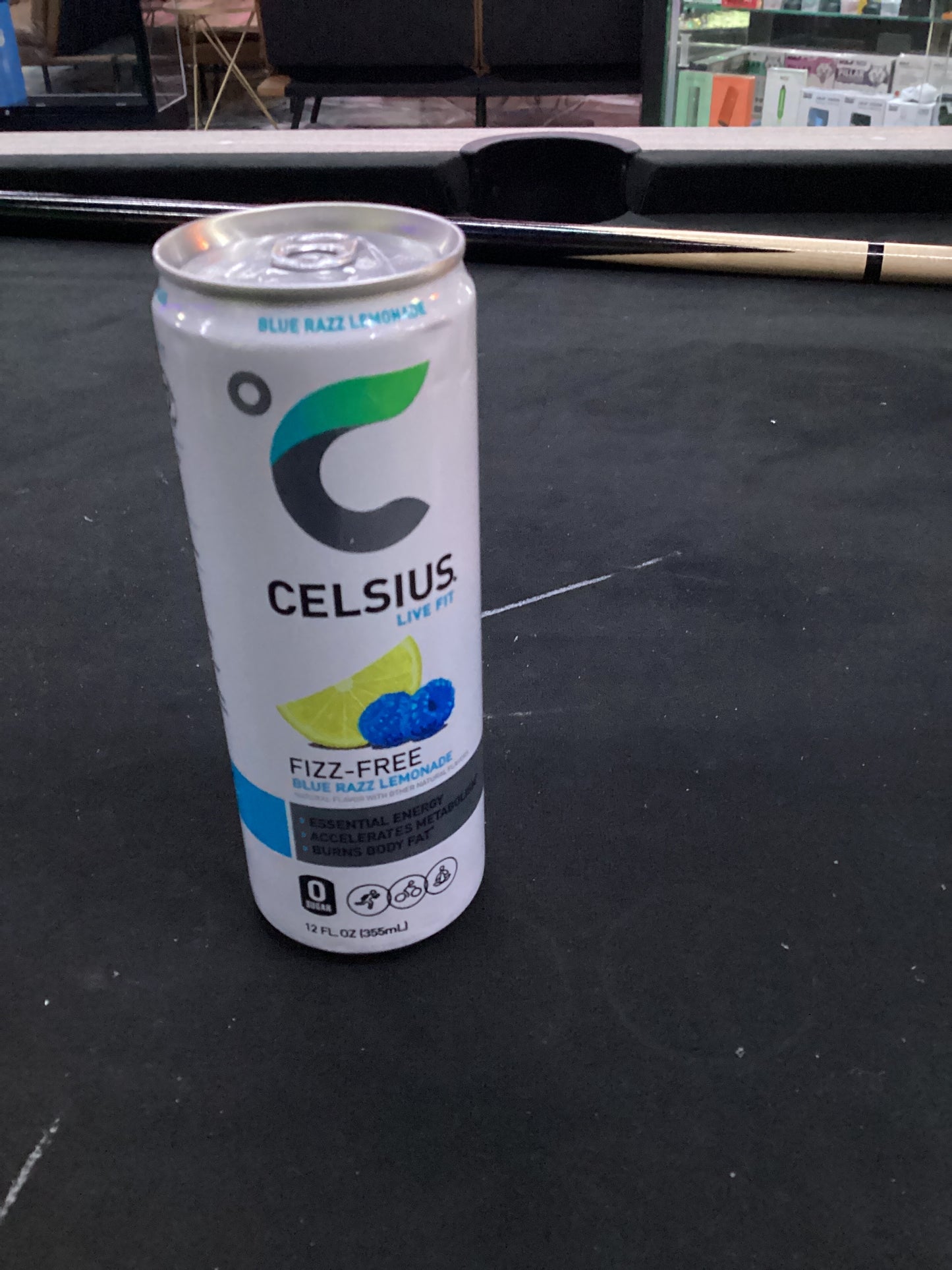 Celsius fizz free blue razz lemonade 12oz