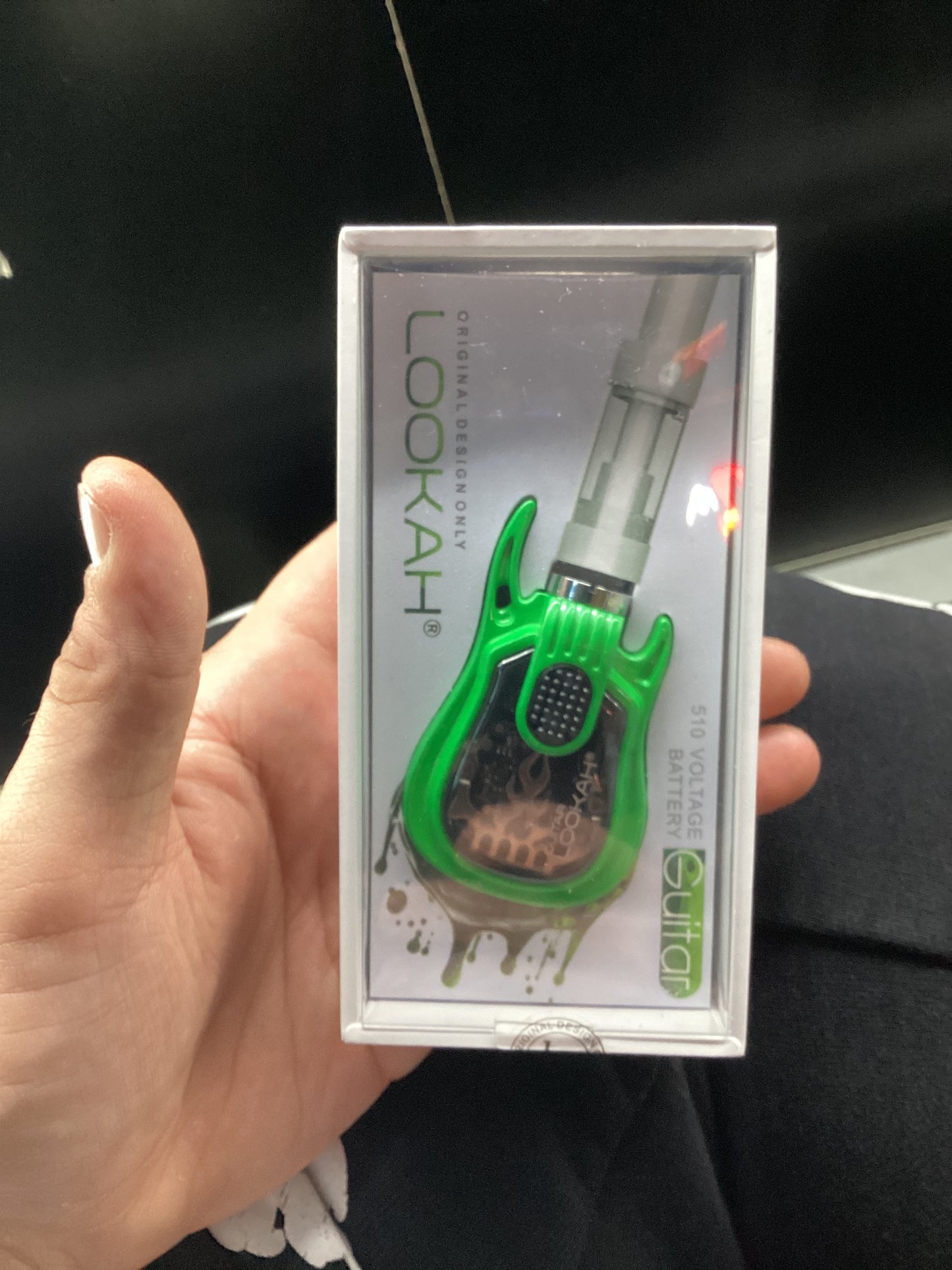 Lookah guitar battery green