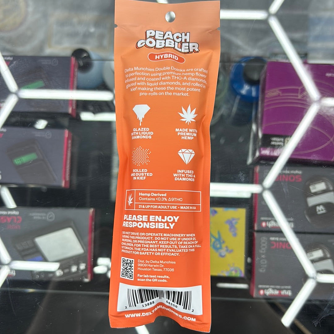 Delta munchies, double doinks peach cobbler, hybrid