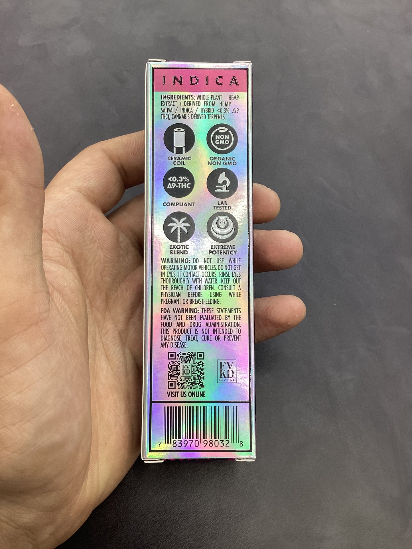 Fvkd zwatz indica thca dispo 3.5g