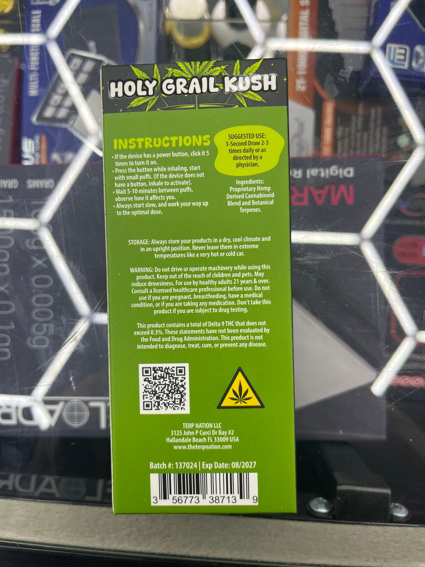 Smakd thca live resin 2ml dispo holy grail kush sativa
