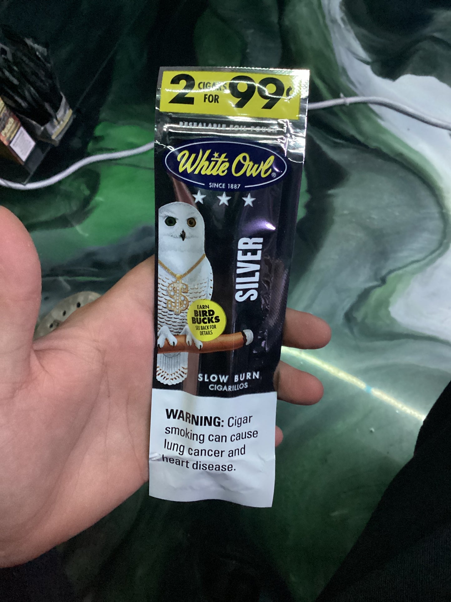 White owl silver cigarillos
