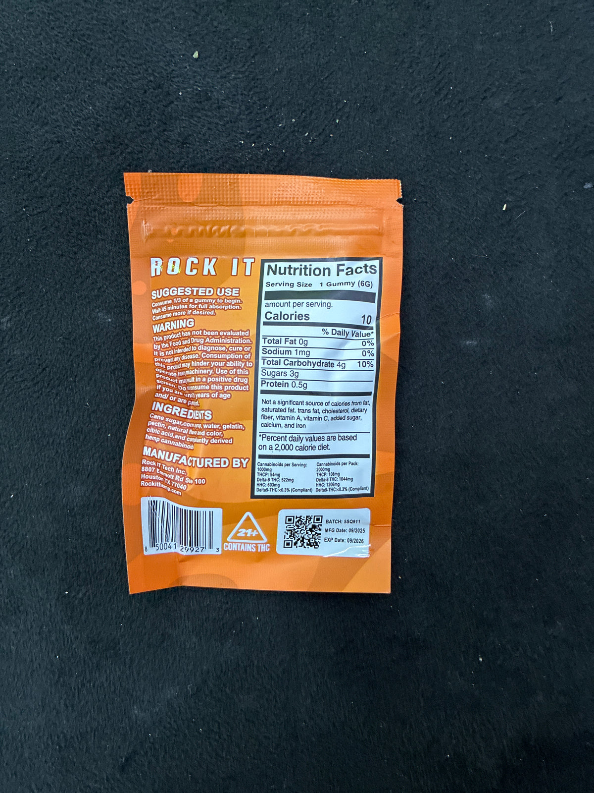 Rock it 2000mg tropical punch sativa