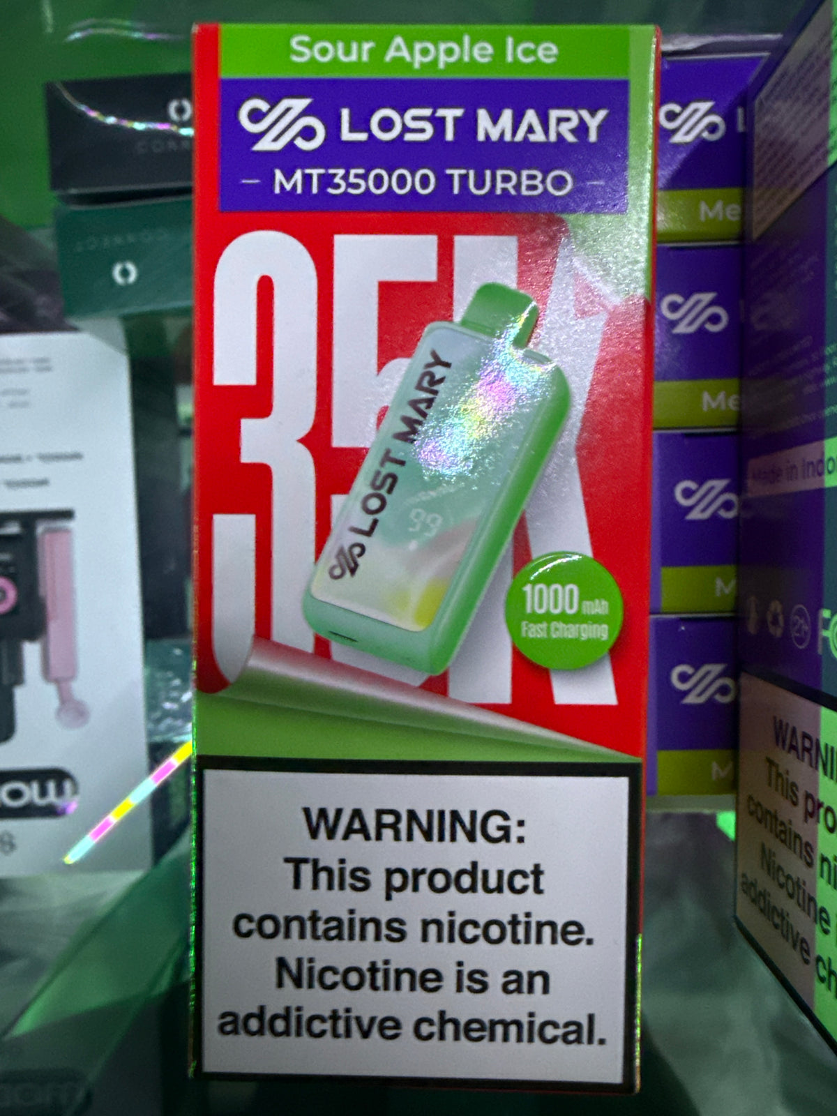 Lost Mary 35k sour apple ice