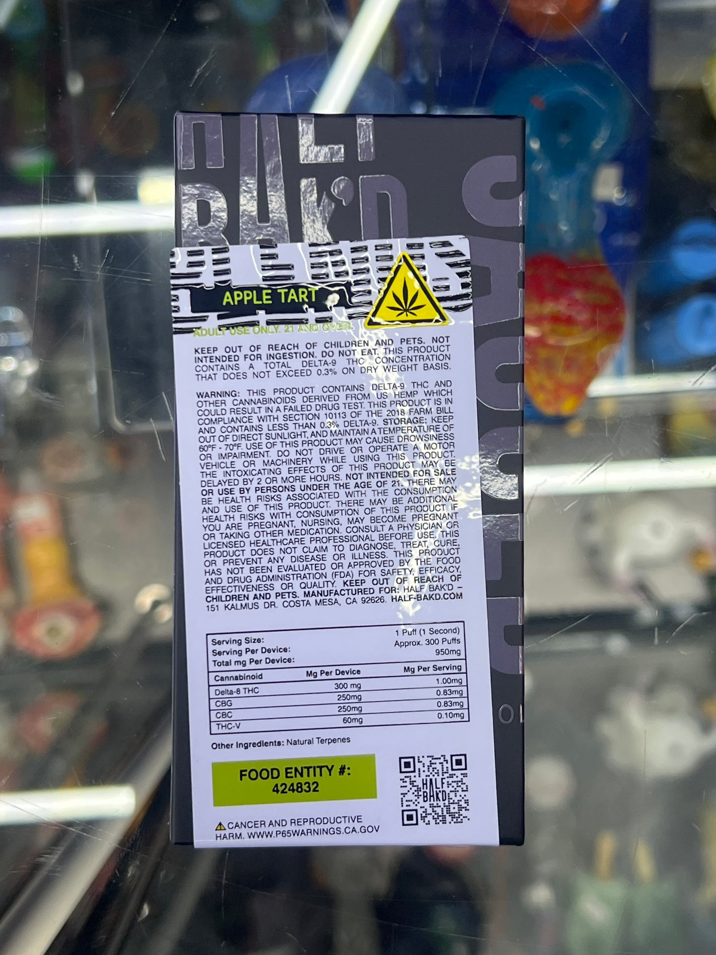 Half Bak’D hype blend thcp disposa vape 1g apple tart hybrid