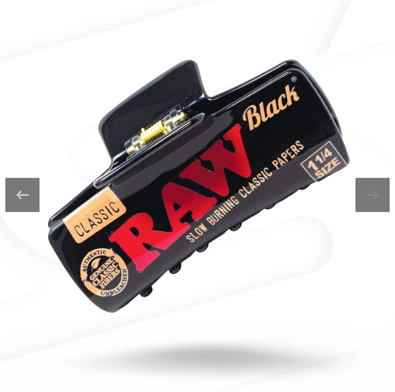 RAW HAIR CLAW PEARLOID BLACK