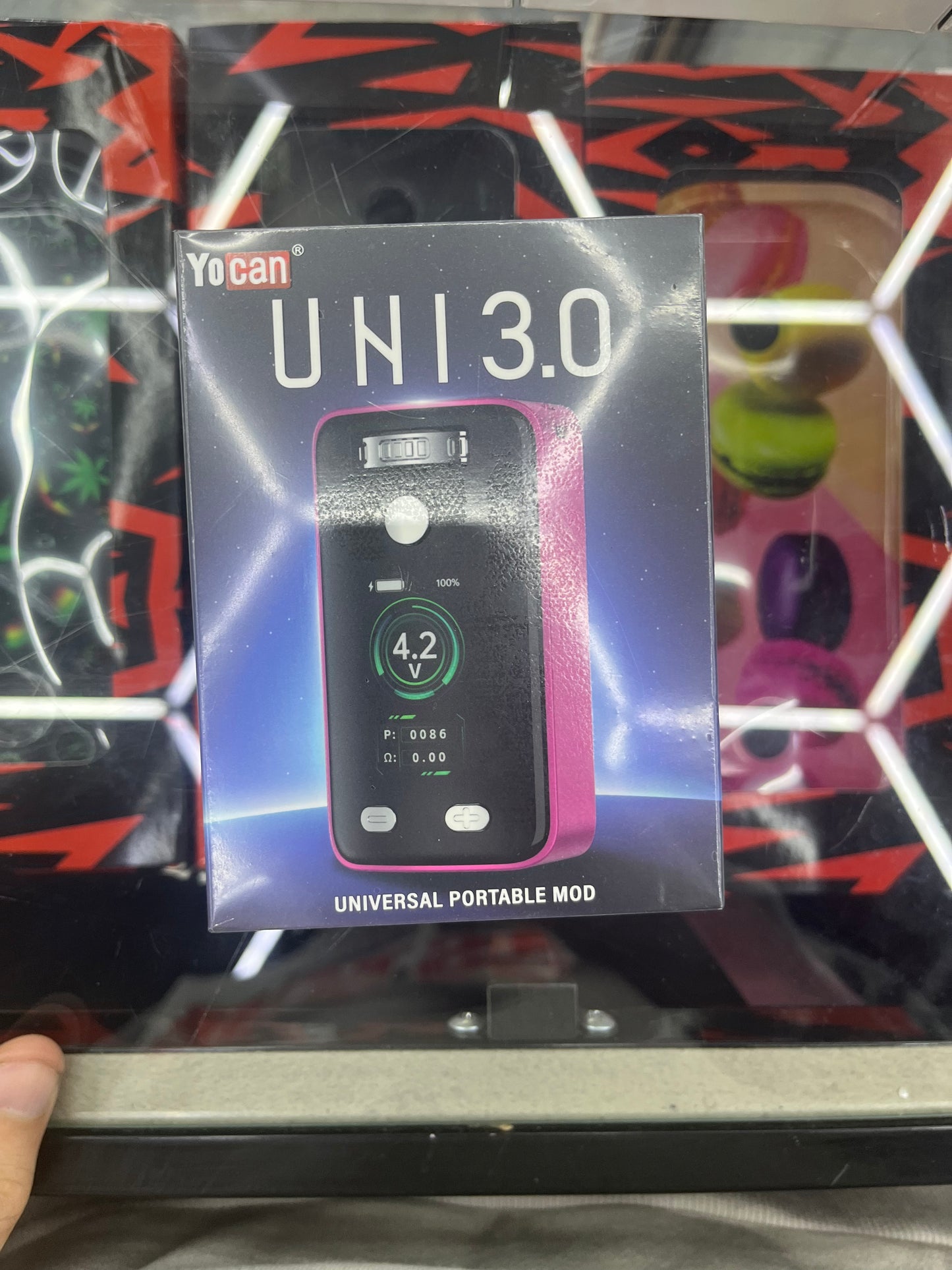 Yocan uni pro 3.0 box mod vaporizer battery - rosy