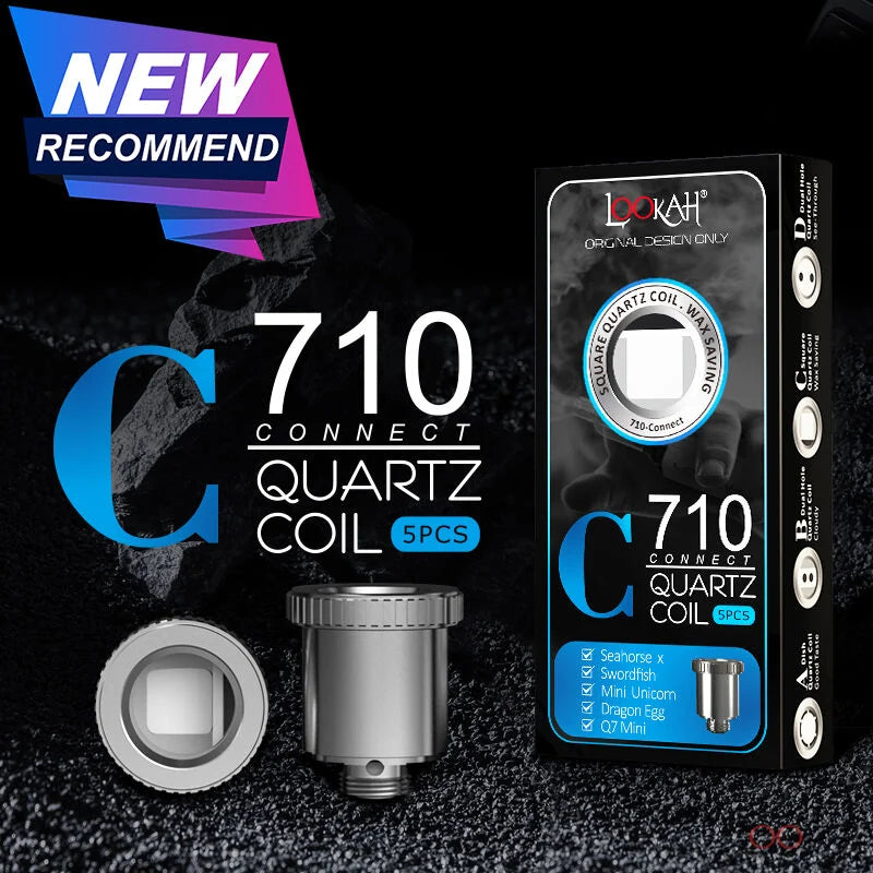 Lookah 710 squarequartz coil five pieces (coil c)