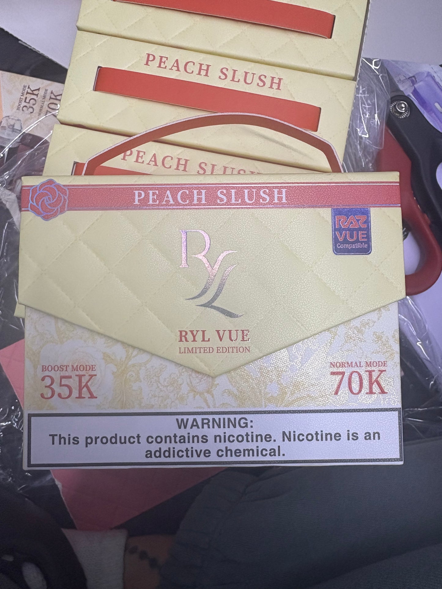 Raz Vue kit 70k hits Peach Slush