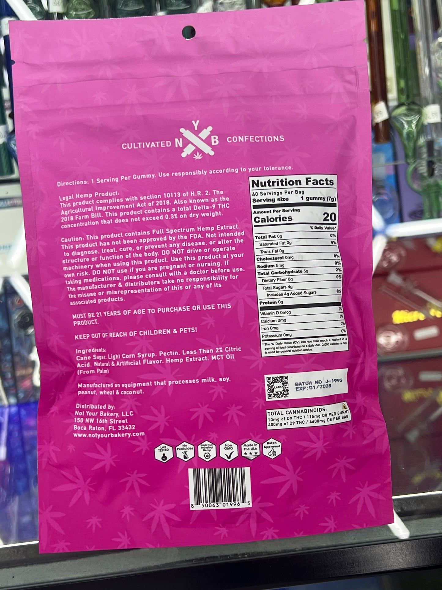 NYB Jelly live resin ko blend 5000mg sativa watermelon sugar