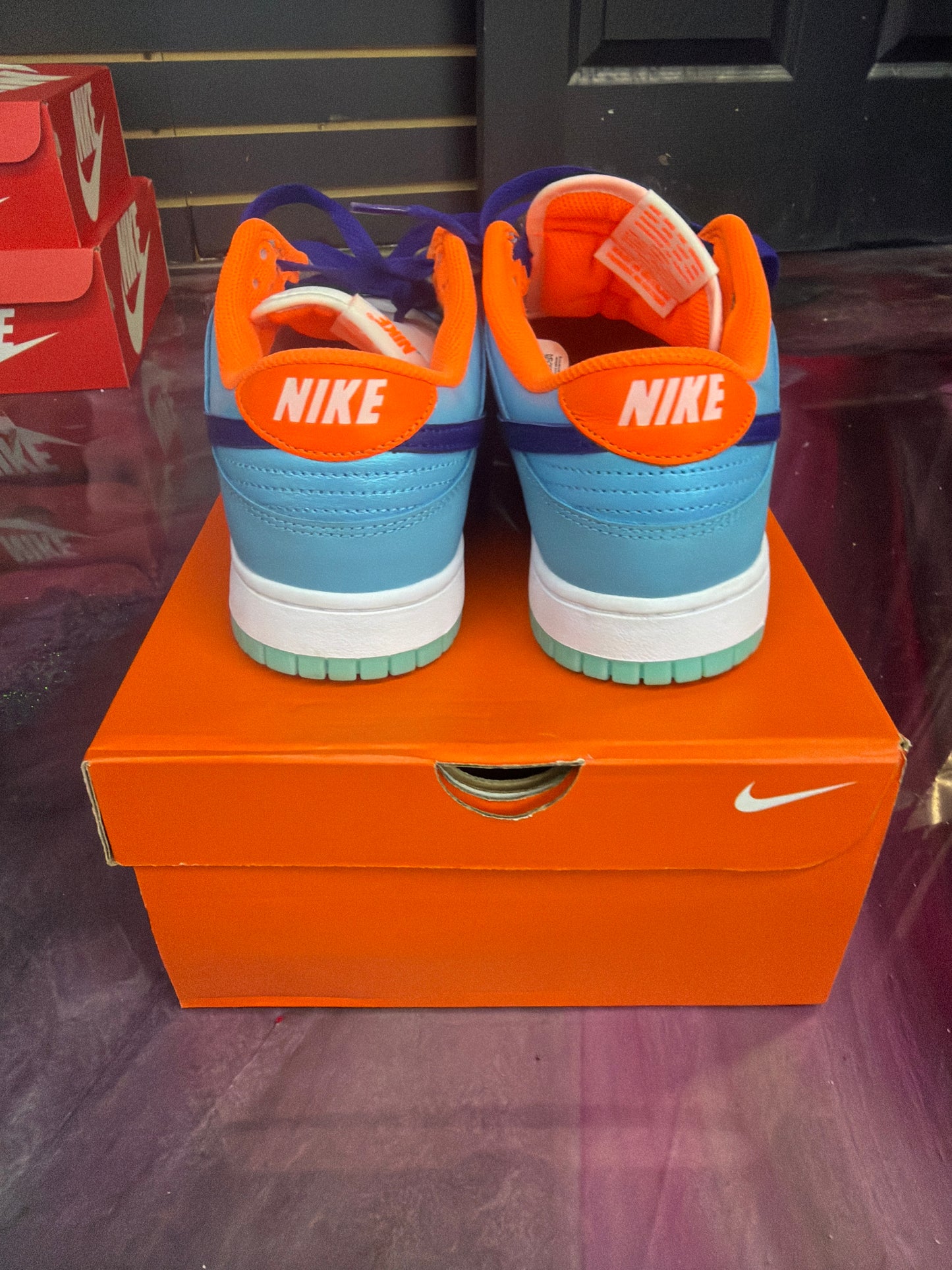Nike Dunk Low SE Baltic Blue Total Orange Size 10.5