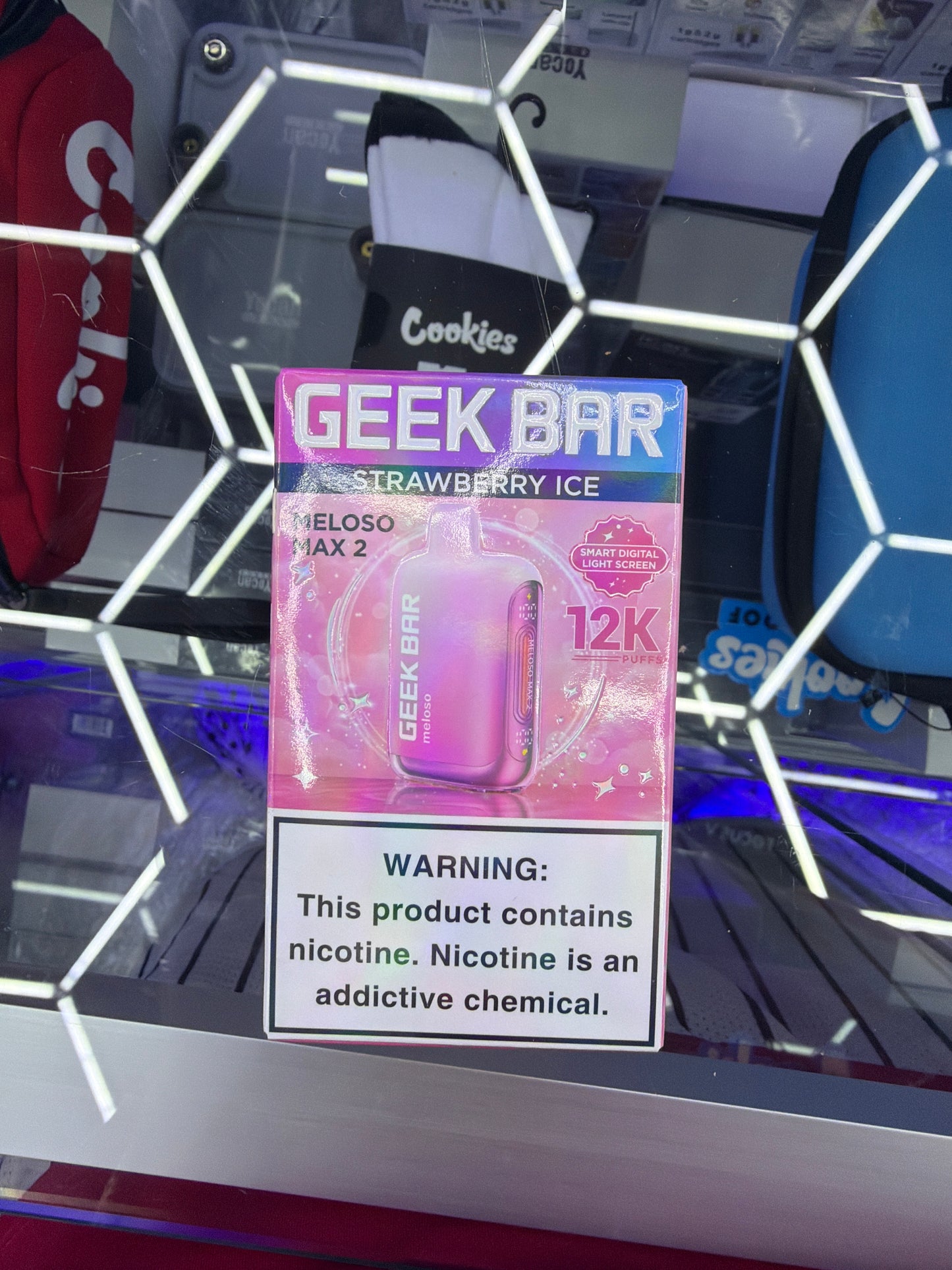GeekBar Meloso Max 2 12k hits strawberry ice