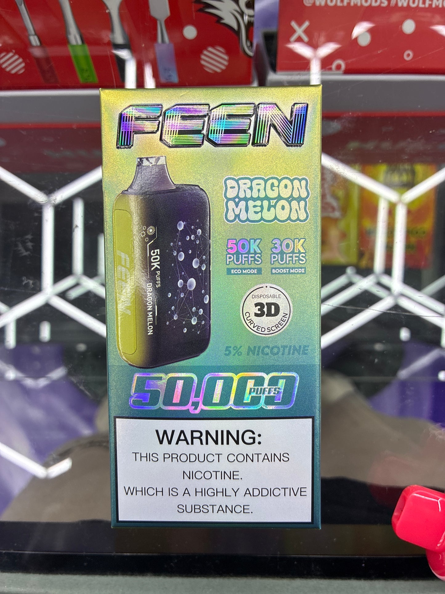 FEEN 50k puffs dragon melon