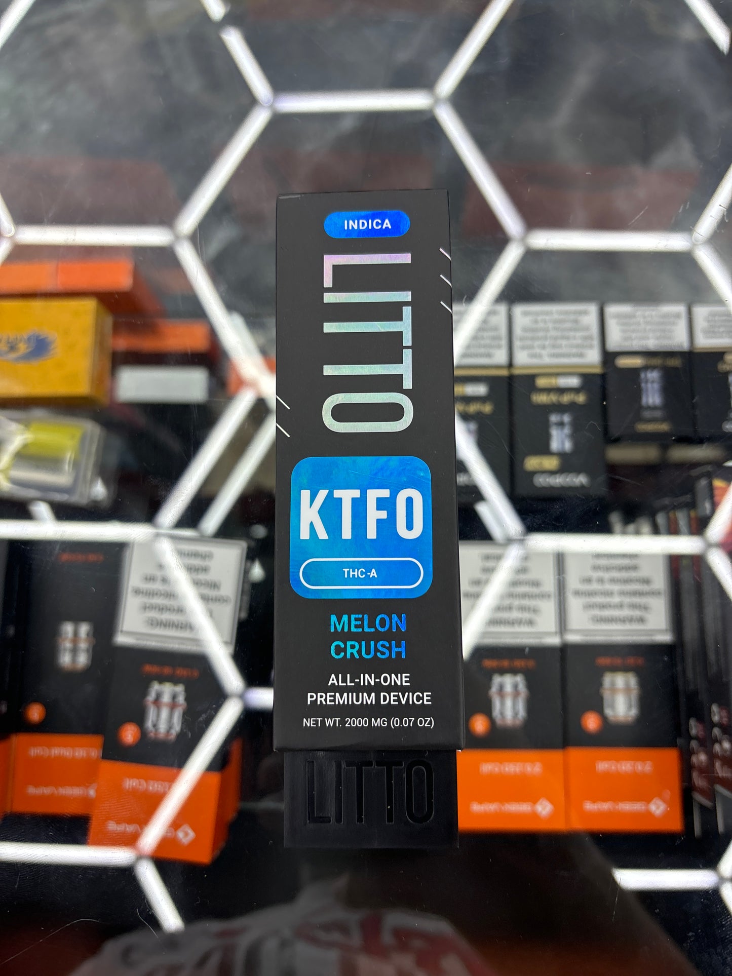 Lotto ktfo thca melon crush indica 2g disposable