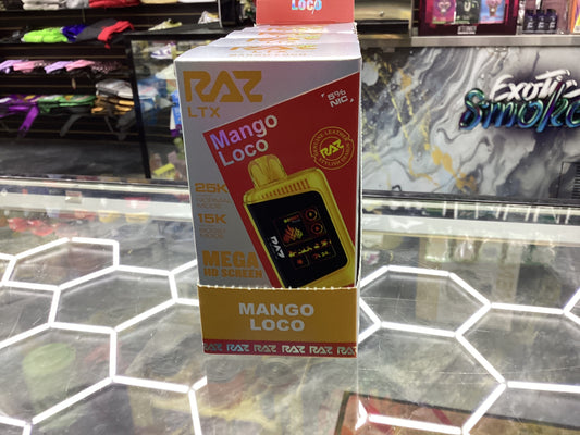 Raz dc25000 ltx 25k puff mango loco