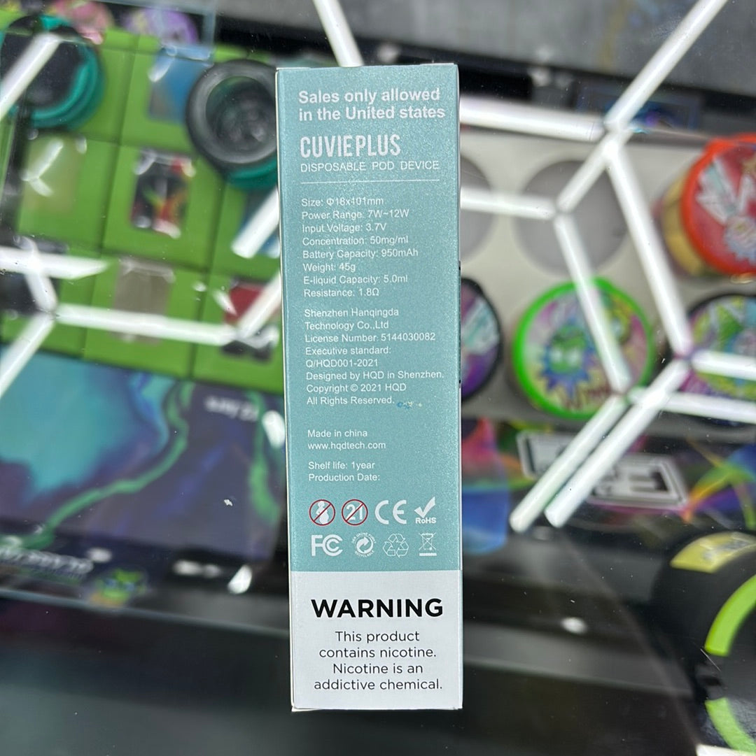 HQD ice mint 1200 puffs curvie plus