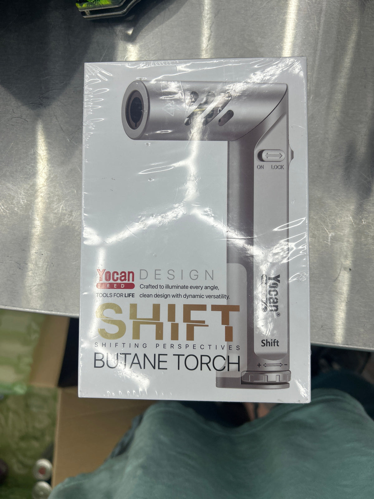 YoCan red Shift butane torch silver
