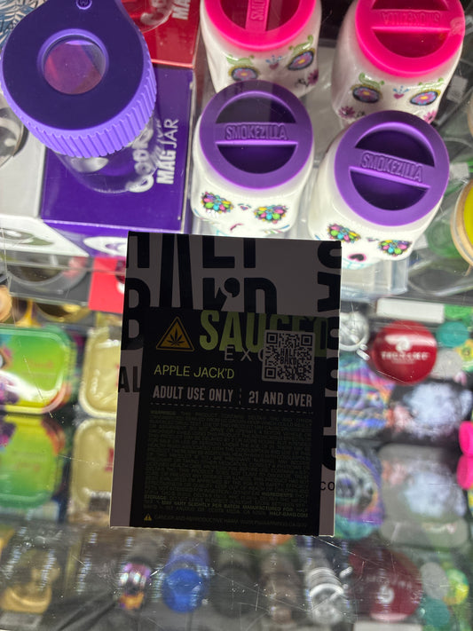 Half bakd 4g live sauce cartridge apple jackd indica