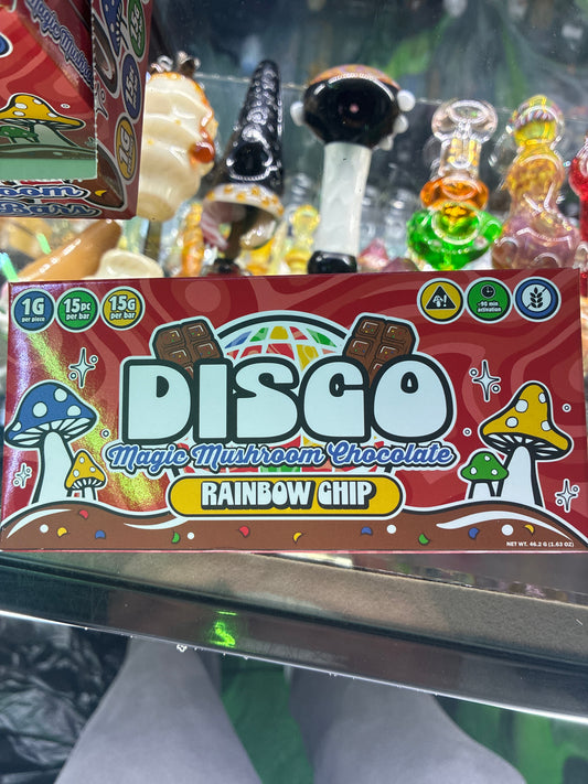 Disco mushroom - rainbow chip 15pk
