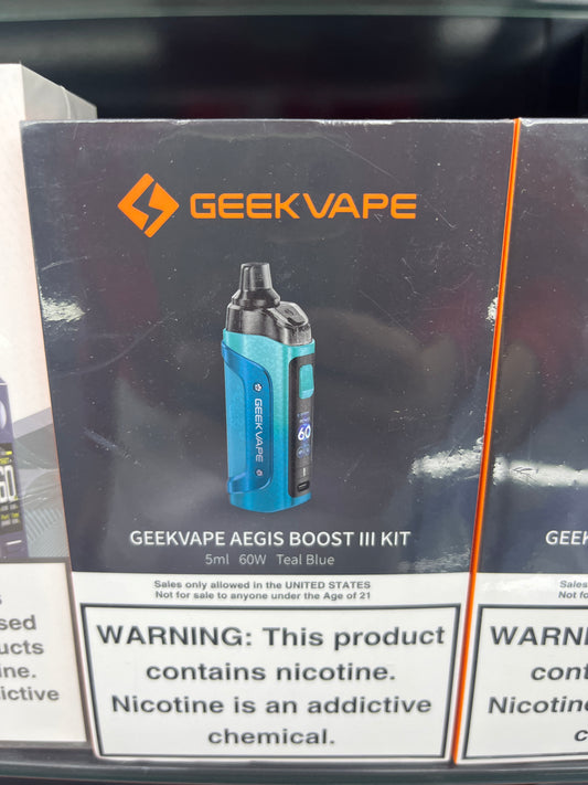 Geekvape aegis boost 3 kit teal blue