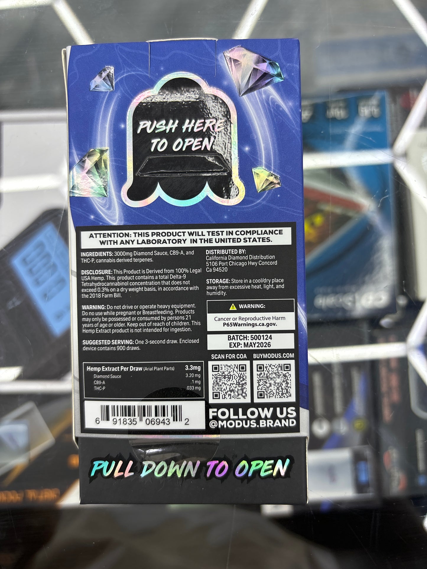 Modus platinum blend Alaskan Thunderfuck sativa 3G disposable