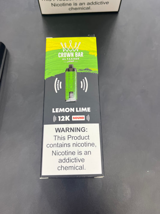 Al fakher crown bar lemon lime sound edition 12kpuffs