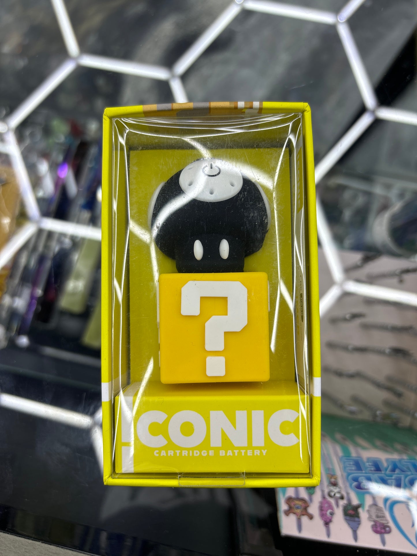 Iconic cartridge battery mushroom black