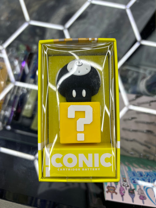 Iconic cartridge battery mushroom black
