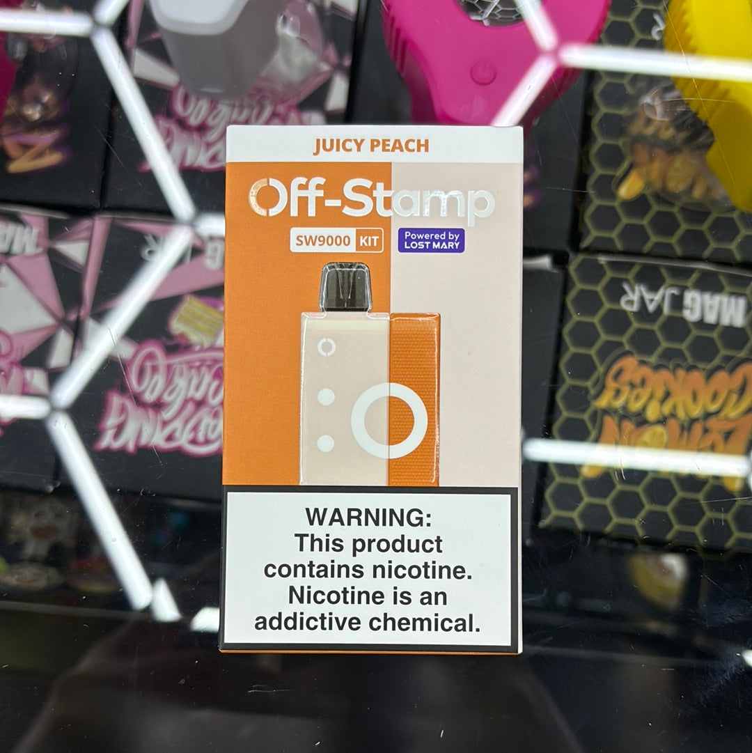 Off stamp juicy peach