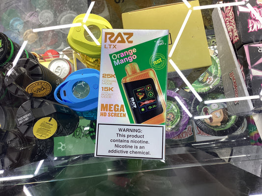 Raz dc25000 ltx 25k puffs orange mango