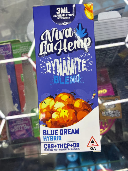 Viva la hemp dynamite blend cb9+thcp+d8 3ml hybrid blue dream