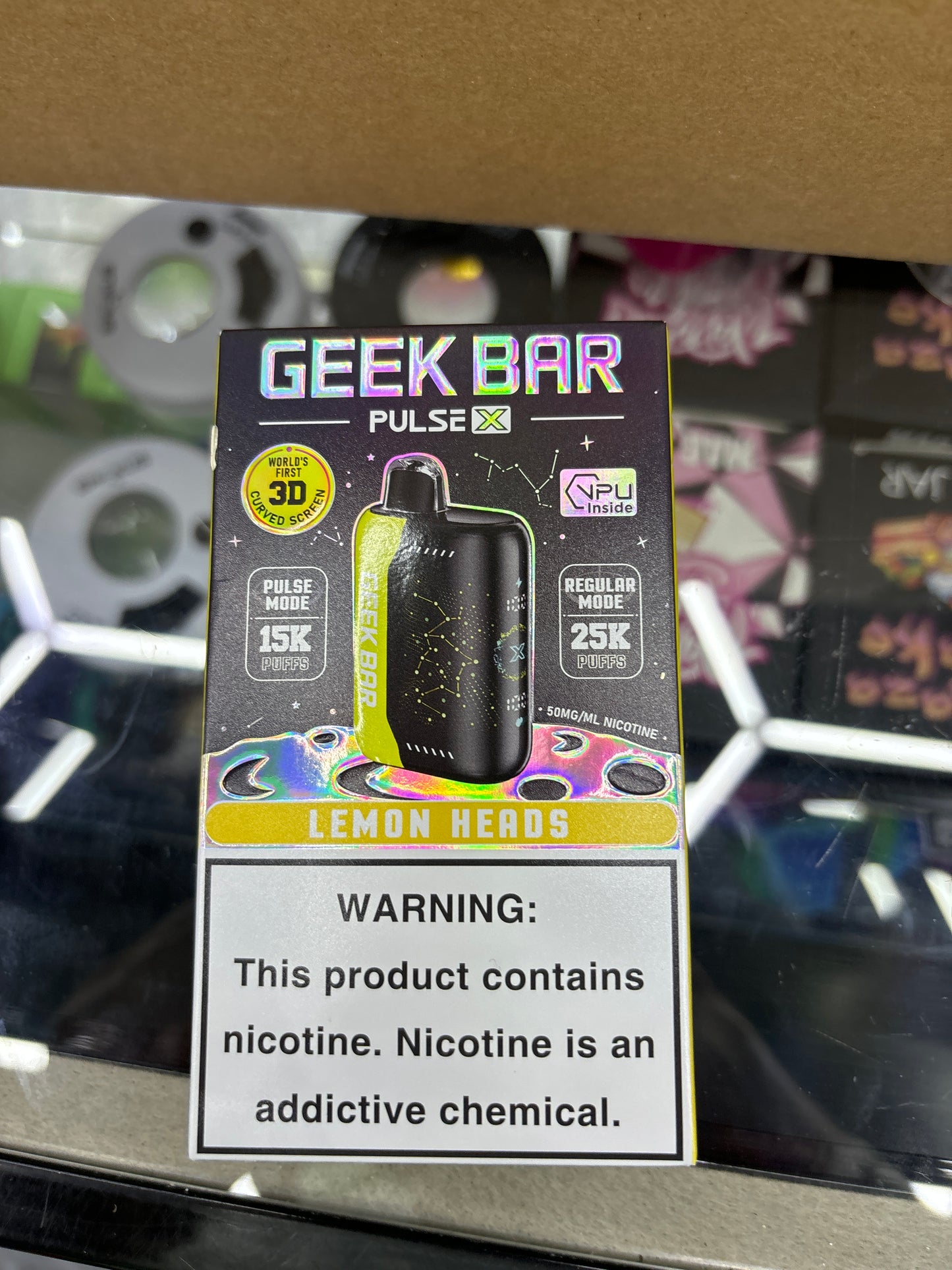 Geek bar pulse x lemon heads Exotic smokes