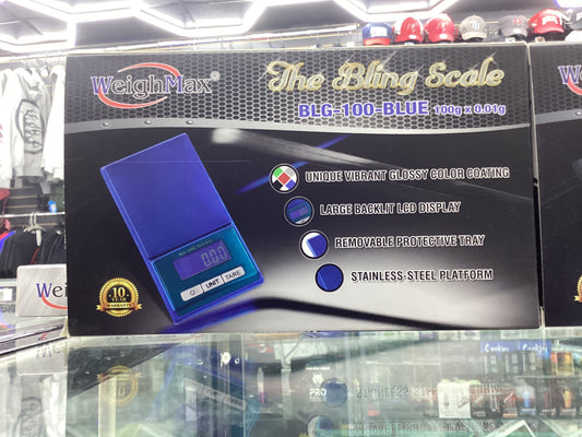 Weighmax the bling scale blg-100-blue